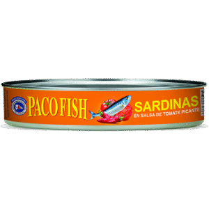 Paco Fish Sardinas Ovaladas en Salsa de Tomate Picante 15 oz
